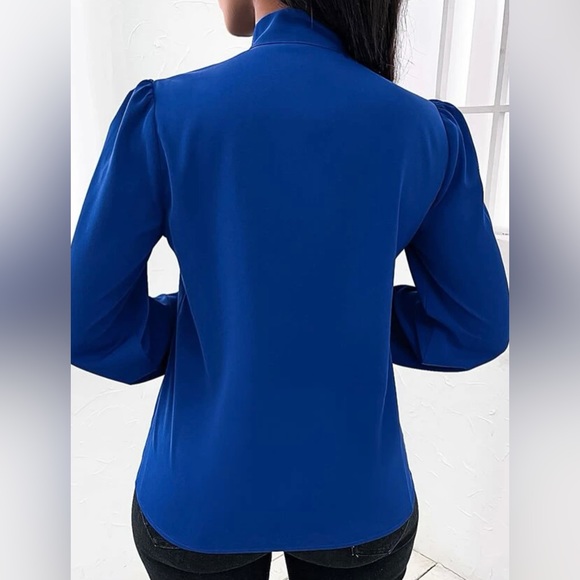 Brand new Elegant blouse Royal Blue from Shein size M - Picture 2 of 6